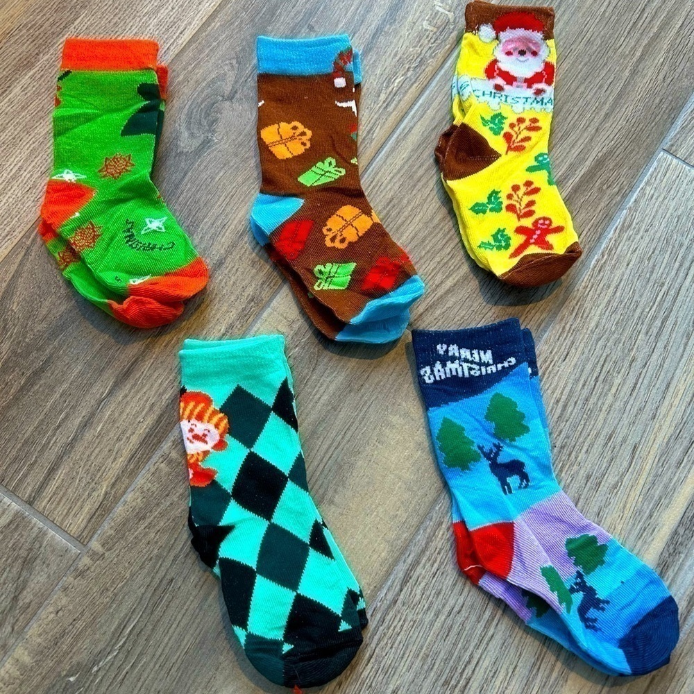 Assorted Toddler Christmas Socks
